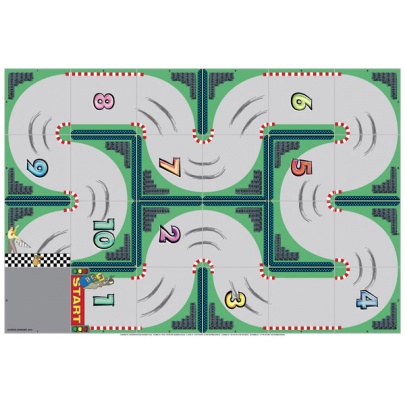 Obojstranná tematická podložka - Ulica / Preteky