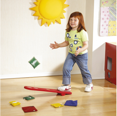 Kladka s fazuľovými vreckami