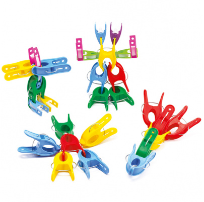 Farebné štipce - veľké