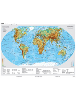 Svet všeobecnogeografický/politický (A3)