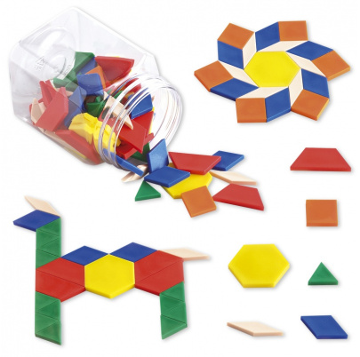 Zábavné tangramy a dlaždičky s miskami