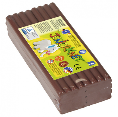 Plastelína JUNIOR (neschnúca) - hnedá