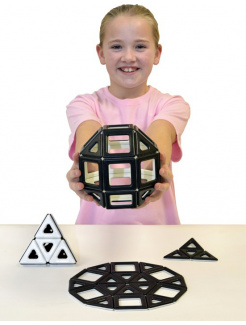  Polydron MAGNETIC - Čiernobiela sada