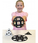  Polydron MAGNETIC - Čiernobiela sada