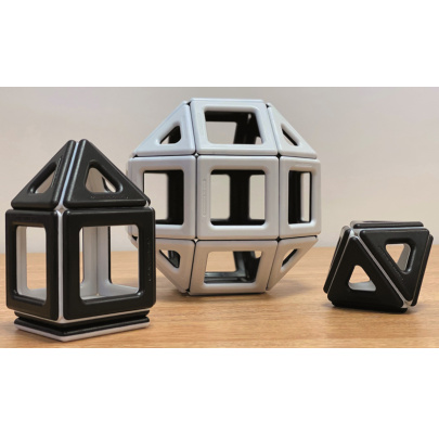  Polydron MAGNETIC - Čiernobiela sada
