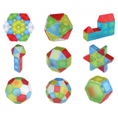 Polydron TRANSLUCENT SOLID MAGNETIC