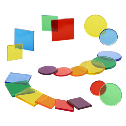 Priehľadné dieliky – kruhy a štvorce