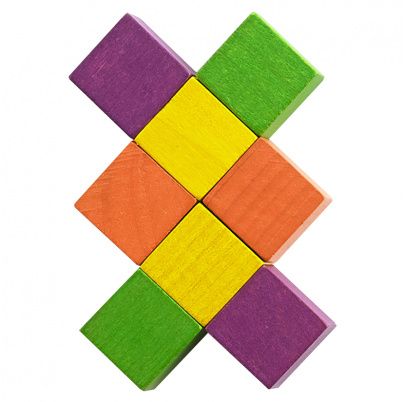 Zábavné drevené kocky – veľká sada