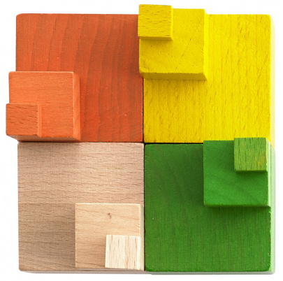 Zábavné drevené kocky – veľká sada