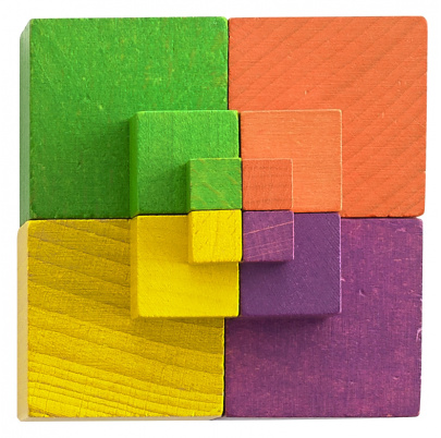 Zábavné drevené kocky – veľká sada