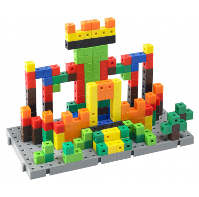 Kocky 1 cm³ s doskou – sada s aktivitami