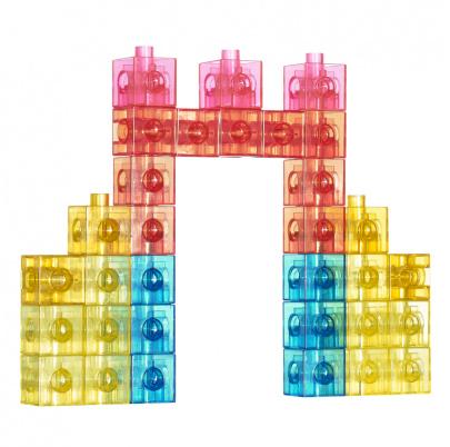 100 priehľadných kociek