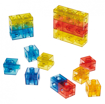 100 priehľadných kociek