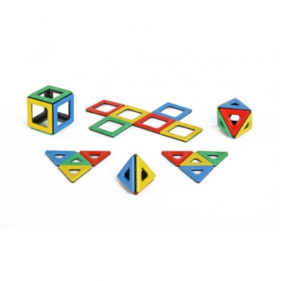 Polydron MAGNETIC - Základné tvary - veľká sada