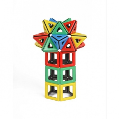 Polydron MAGNETIC - Základné tvary - veľká sada