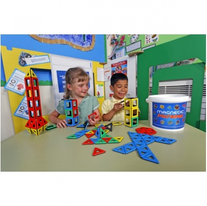 Polydron MAGNETIC - Základné tvary - veľká sada