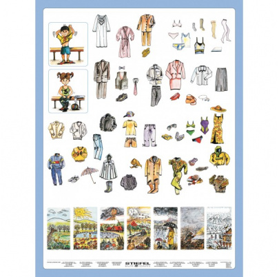 Oblečenie a počasie, v AJ (A4)