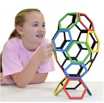 Polydron MAGNETIC HEXAGON - Šesťuholníky