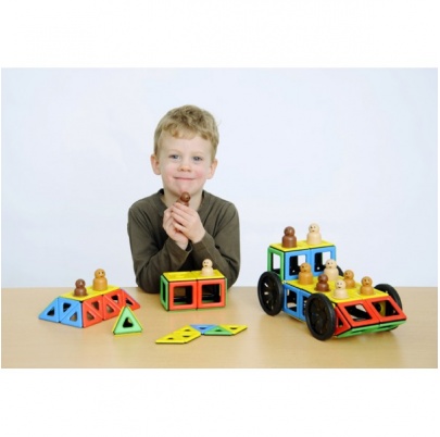 Polydron MAGNETIC - Automobil a figúrky