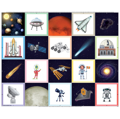 Obojstranná tematická podložka - Slnečná sústava a vesmír