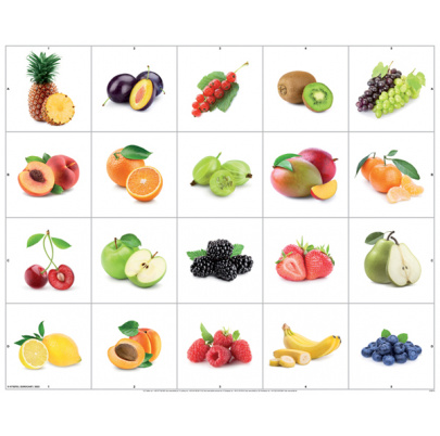 Obojstranná tematická podložka - Ovocie a zelenina