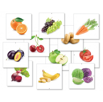 Tematické kartičky - Ovocie a zelenina