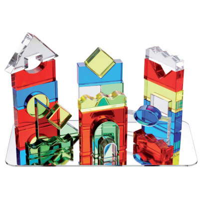 Priehľadné farebné bloky