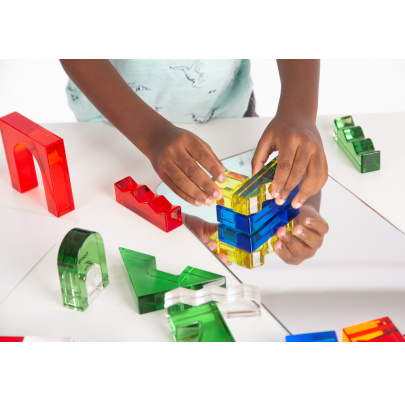 Priehľadné farebné bloky