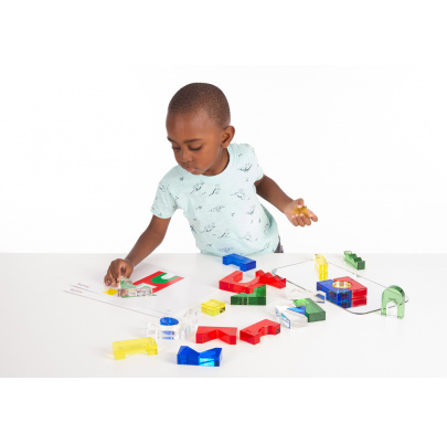 Priehľadné farebné bloky