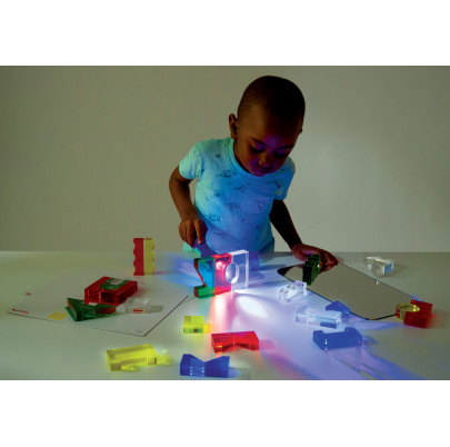 Priehľadné farebné bloky