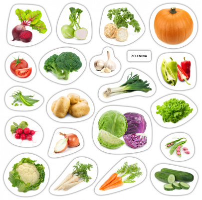 Zelenina - magnetky
