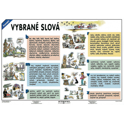 Vybrané slová / Slovné druhy - všeobecný prehľad (A4)