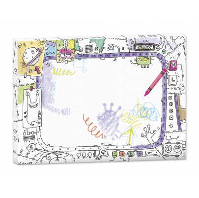 Rámovaný obrázok na vymaľovanie - Vesmír