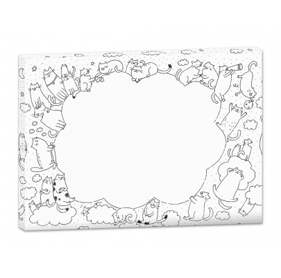 Rámované obrázky na vymaľovanie - sada 5 motívov