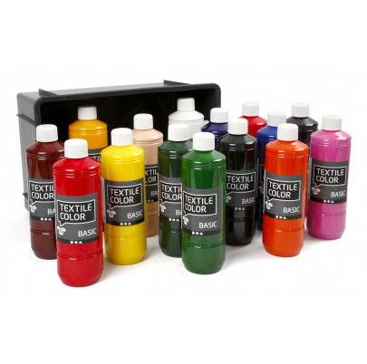 Farby na textil - základné farby