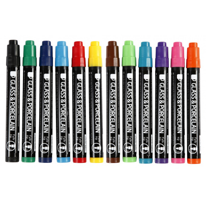 Fixky na sklo a porcelán - polopriehľadné