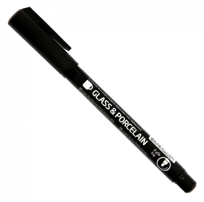 Kontúrovacia fixka na sklo a porcelán - polopriehľadná