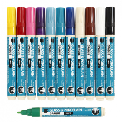 Fixky na sklo a porcelán - nepriehľadné