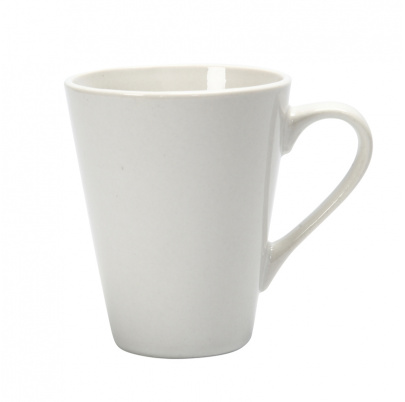 Porcelánový hrnček - kónický, biely