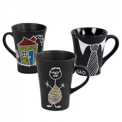 Porcelánové hrnčeky - čierne