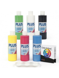 PLUS COLOR CRAFT PAINT - Color School (6 x 250 ml)
