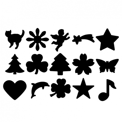 Ozdobné dierkovače – 15 tvarov