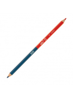 Červeno-modrá trojhranná ceruzka