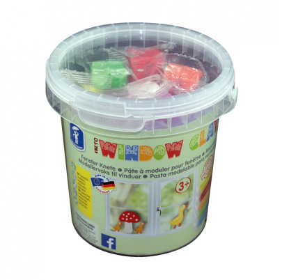 Plastelína na okno - vedierko