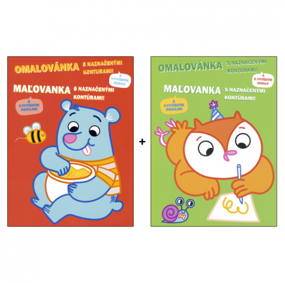 Maľovanky s vyvýšenými líniami