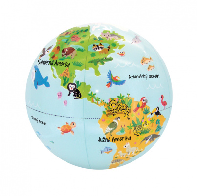 Kde žijú zvieratká – mini nafukovací glóbus