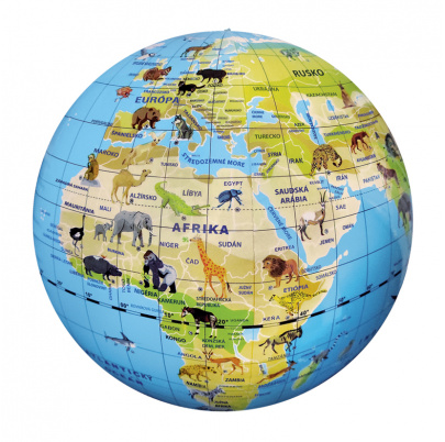 Planéta zvierat – maxi nafukovací glóbus