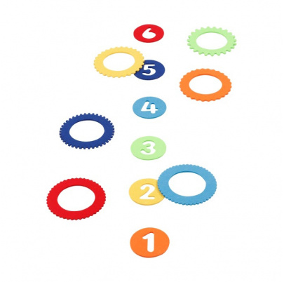 Hoplá II – s plstenými vrhacími kruhmi a číslami